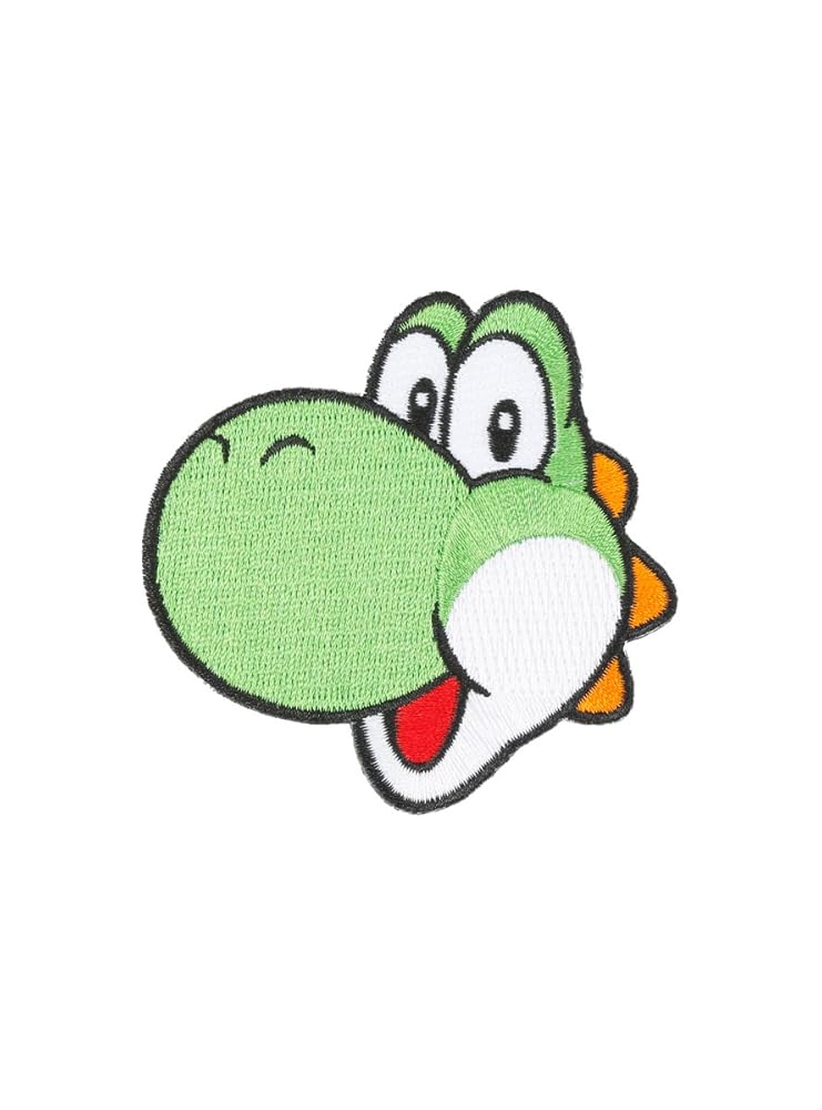 Super Mario Yoshi Head Iron-On Patch : Amazon.co.uk: Home